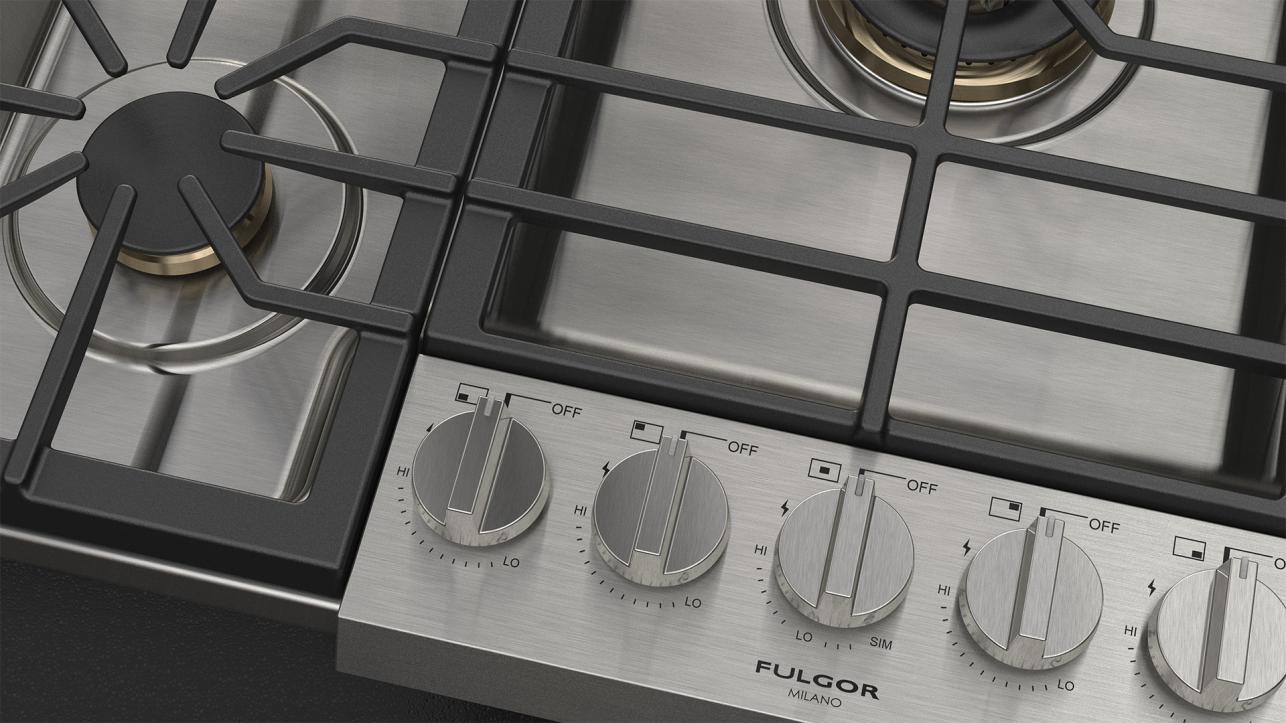 30" PRO GAS COOKTOP Fulgor Milano